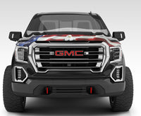 Thumbnail for Stampede 19-23 GMC Sierra 1500 Vigilante Premium Hood Protector - Flag