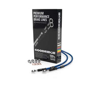 Thumbnail for Goodridge 03-04 BMW R1150GS EVO Brakes Non ABS Electric Blue Brake Lines