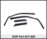 Thumbnail for EGR 2019 Chevy 1500 Crew Cab In-Channel Window Visors - Matte