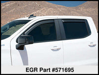 Thumbnail for EGR 2019 Chevy 1500 Crew Cab In-Channel Window Visors - Matte