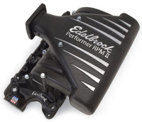 Thumbnail for Edelbrock Intake Manifold Ford Mustang 5 0L Performer RPM II Manifold Black Finish