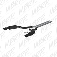 Thumbnail for MBRP 15 Ford Mustang GT 5.0 Convertible Black 3in Cat Back Dual Split Rear Exit (Street Version)