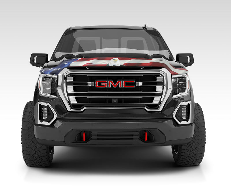 Stampede 19-23 GMC Sierra 1500 Vigilante Premium Hood Protector - Flag