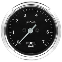 Thumbnail for Autometer Stack 52mm 0-7 Bar M10 Male Pro Stepper Motor Fuel Pressure Gauge - Classic