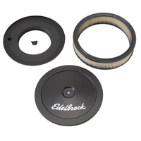 Thumbnail for Edelbrock Air Cleaner Pro-Flo Series Round Steel Top Paper Element 10In Dia X 3 5In Black