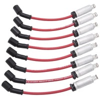 Thumbnail for Edelbrock Spark Plug Wire Set LS Truck w/ Metal Sleeves 99-15 50 Ohm Resistance Red Wire (Set of 8)