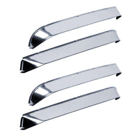 Thumbnail for AVS 84-96 Jeep Cherokee (4 Door) Ventshade Front & Rear Window Deflectors 4pc - Stainless