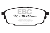 Thumbnail for EBC 01-04 Mazda Protege 2.0 (Rear Rotors) Yellowstuff Rear Brake Pads