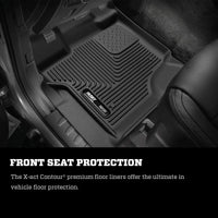 Thumbnail for Husky Liners 2024 Toyota Tacoma Crew Cab Pickup (Ex. Hybrid) X-act Contour Rear Floor Liner - Black