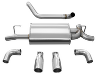 Thumbnail for Corsa 2018-2024 Jeep Wrangler JL 2.5in Dual Rear Exit Polished Tips Sport Axle-Back Exhaust