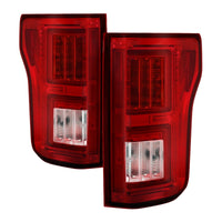 Thumbnail for Spyder 18-19 Ford F-150 (w/o Blind Spot Sensor) LED Tail Lights - Red Clear (ALT-YD-FF15018-LED-RC)