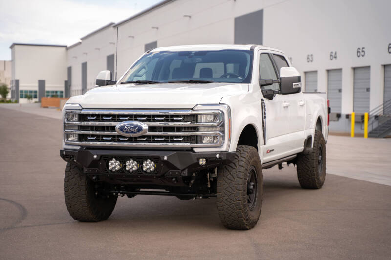 Addictive Desert Designs 2023+ Ford F-250/F-350 Bomber Front Bumper (w/ 3 Baja Designs LP6 Mounts)