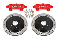 Thumbnail for BMR 14-19 Chevrolet Corvette Brake Kit For 15in Conversion Drilled And Slotted Rotors/Red Calipers