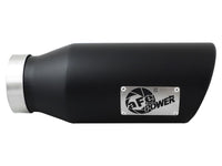 Thumbnail for aFe Power MACH Force-Xp 4in In x 6in Out x 15in L Driver Side Clamp-On 4in 409 SS Exhaust Tip-Black