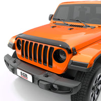 Thumbnail for EGR Jeep 2018+ Wrangler / 2020+ Gladiator Superguard Hood Shield - Dark Smoke (305251)