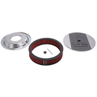 Thumbnail for Edelbrock Air Cleaner Elite II 14In Diameter w/ 3In Element Standard Height Polished