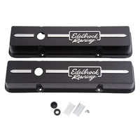 Thumbnail for Edelbrock Valve Cover Racing Series Chevrolet 1959-1986 262-400 CI V8 Low Black