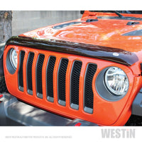 Thumbnail for Westin 2018 Jeep Wrangler JL Wade Platinum Bug Shield - Smoke