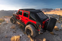 Thumbnail for Rugged Ridge 2018+ Jeep Wrangler JLU 4 Dr Black Diamond Stitch Cloth Voyager Top (Tinted)