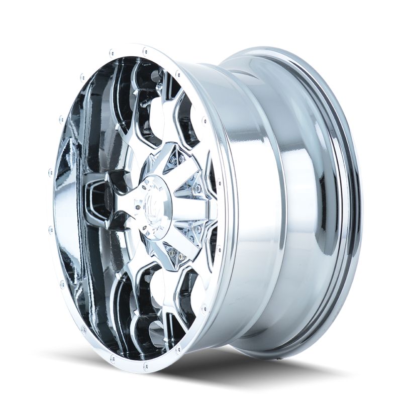 Mayhem 8015 Warrior 20x9 / 5x150 BP / 0mm Offset / 110mm Hub Chrome Wheel