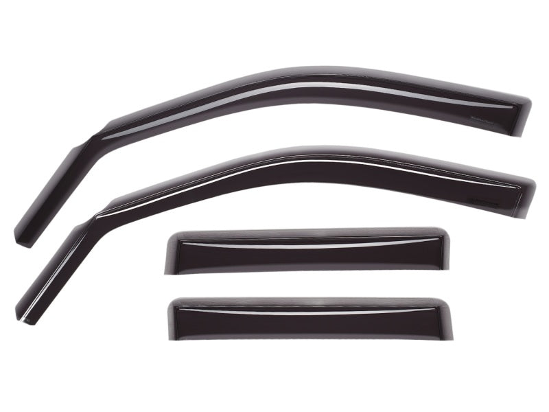 WeatherTech 01-03 Ford F150 Super Crew Front and Rear Side Window Deflectors - Dark Smoke