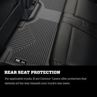 Thumbnail for Husky Liners 2024 Toyota Tacoma Crew Cab Pickup (Ex. Hybrid) X-act Contour Rear Floor Liner - Black