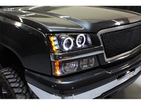 Thumbnail for Spyder Chevy Silverado 1500 03-06 Projector LED Halo LED Amber Reflctr Blk PRO-YD-CS03-AM-BK