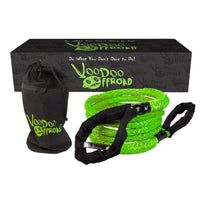 Thumbnail for Voodoo Offroad 2.0 Santeria Series 7/8in x 20 ft Kinetic Recovery Rope with Rope Bag - Green