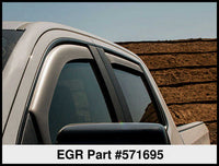 Thumbnail for EGR 2019 Chevy 1500 Crew Cab In-Channel Window Visors - Matte