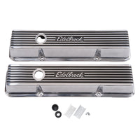 Thumbnail for Edelbrock Valve Cover Elite II Series Chevrolet 1959-1986 262-400 CI V8 Low Polished