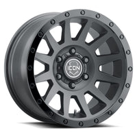 Thumbnail for ICON Compression 18x9 5x150 25mm Offset 6in BS 110.1mm Bore Double Black Wheel