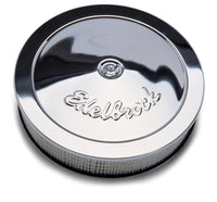 Thumbnail for Edelbrock Air Cleaner Pro-Flo Series Round Steel Top Paper Element 14In Dia X 3 75In Dropped Base