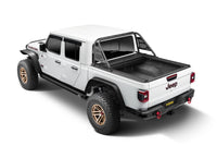 Thumbnail for Rugged Ridge 20-22 Jeep Gladiator w/Trail Rail Sys Armis Tonneau Cover w/Max Track - Tex. Blk