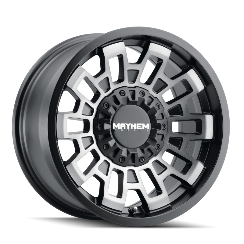 Mayhem 8113 Cortex 20x9 / 8x170 BP / 0mm Offset / 125.2mm Hub Matte Black w/ Dark Tint Wheel