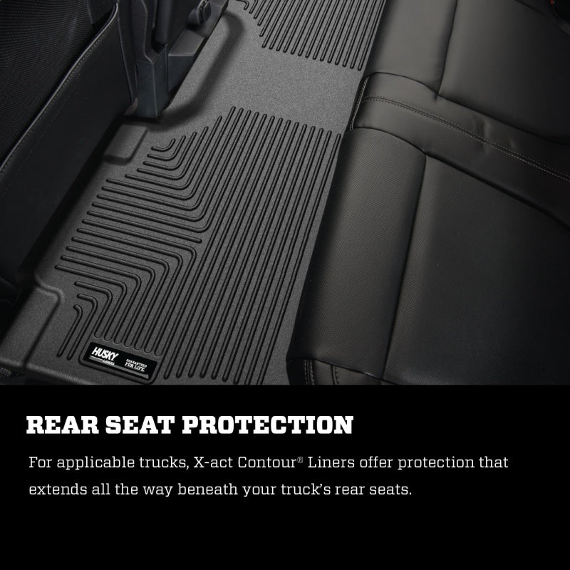 Husky Liners 09-12 Ford F-150 Reg/Super/Crew Cab X-Act Contour Black Floor Liners (2nd Seat)