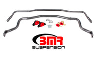 Thumbnail for BMR 15-17 S550 Mustang Front & Rear Sway Bar Kit w/ Bushings - Black Hammertone