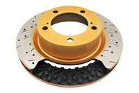 Thumbnail for DBA 2016+ Holden RG Colorado / Trailblazer Rear 4000 Series XS Drilled & Slotted Gold Brake Rotor