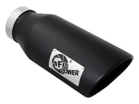 Thumbnail for aFe Power MACH Force-Xp 4in In x 6in Out x 15in L Driver Side Clamp-On 4in 409 SS Exhaust Tip-Black