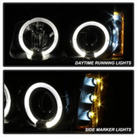 Thumbnail for Spyder Chevy Silverado 1500 03-06 Projector LED Halo LED Amber Reflctr Blk PRO-YD-CS03-AM-BK