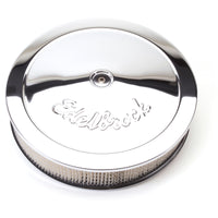 Thumbnail for Edelbrock Air Cleaner Pro-Flo Series Round Steel Top Paper Element 14In Dia X 3 75In Dropped Base