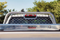 Thumbnail for Deezee 17-23 Ford SuperDuty Cargo Management Cab Rack - Silver Mesh