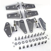 Thumbnail for Rugged Ridge 07-18 Jeep Wrangler JK Stainless Steel Door Hinge Kit