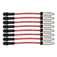 Thumbnail for Moroso GM LS/LT 8.5mm Ultra 40 11in Long Wire Set w/Alum Heatshield - Red