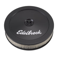 Thumbnail for Edelbrock Air Cleaner Pro-Flo Series Round Steel Top Paper Element 10In Dia X 3 5In Black