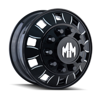 Thumbnail for Mayhem 8180 BigRig 22.5x8.25 / 10x285.75 BP / 169mm Offset / 220.1mm Hub Inner Black Wheel