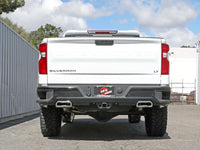 Thumbnail for aFe Gemini XV 4in to Dual 3in 304 SS Cat-Back Exhaust w/ Cutout 19-21 GM Silverado/Sierra V8-6.2L