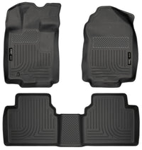 Thumbnail for Husky Liners 10-12 Ford Fusion/Lincoln MKZ (FWD) WeatherBeater Combo Black Floor Liners