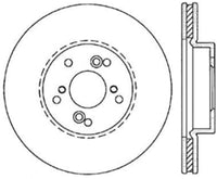 Thumbnail for StopTech Power Slot 99-08 Acura TL (STD Caliber) / 01-03 CL / 04-10 TSX Front Left Slotted Rotor