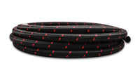 Thumbnail for Vibrant -12 AN Two-Tone Black/Red Nylon Braided Flex Hose (20 foot roll)