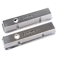 Thumbnail for Edelbrock Valve Cover Elite II Series Chevrolet 1959-1986 262-400 CI V8 Low Polished